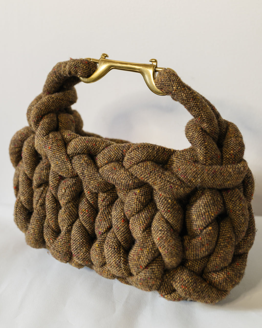 Braided Donegal Tweed Bag