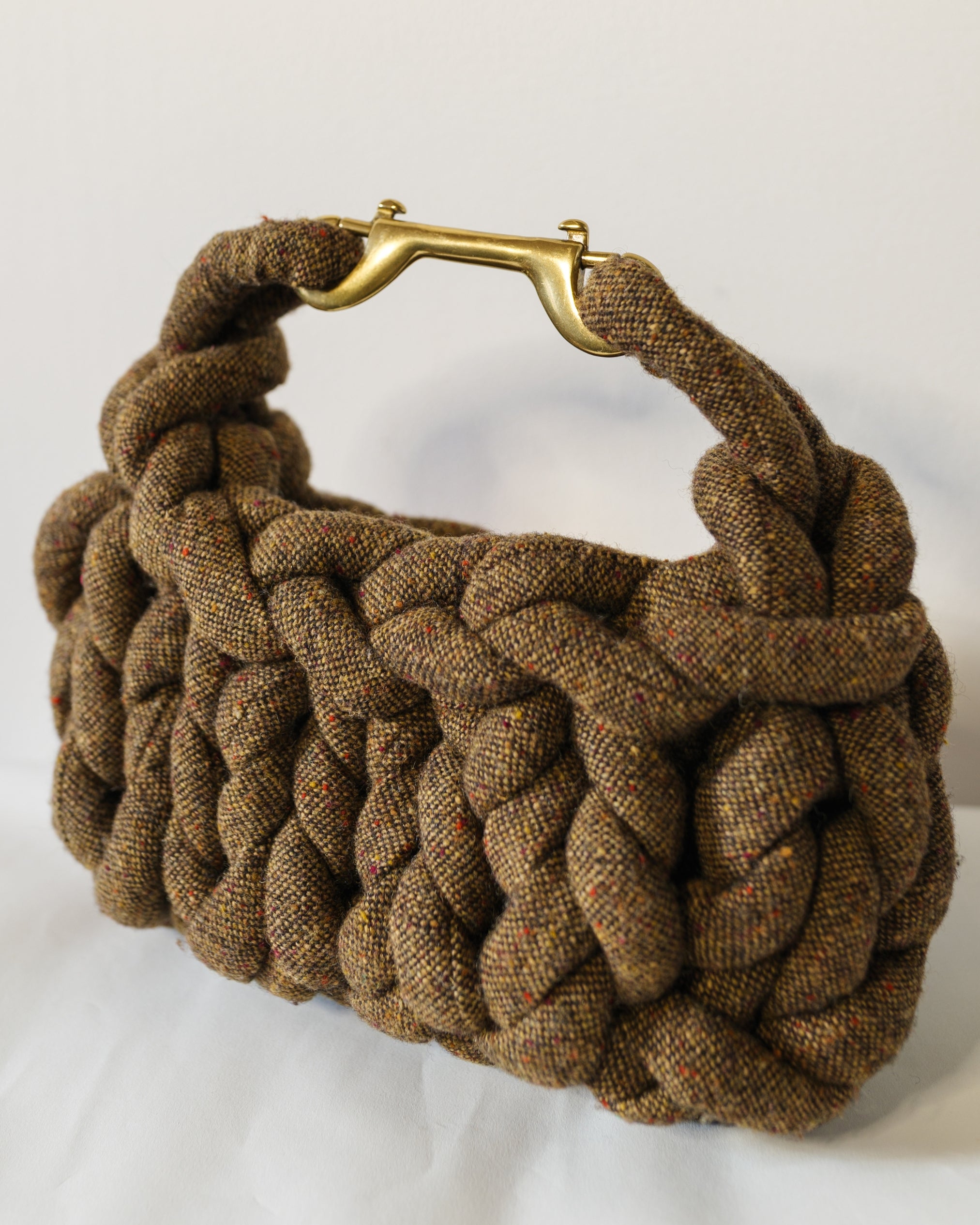 Braided Donegal Tweed Bag